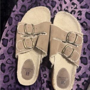 White Mountain Cream Sandals